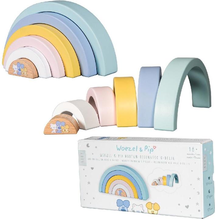 Productafbeelding Rubo Toys Woezel en Pip Baby Regenboog