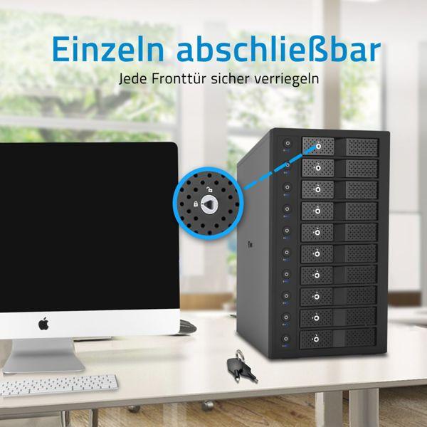 Produktbild Fantec MB-X10U31H 10x 3,5 Gehäuse (3.5")