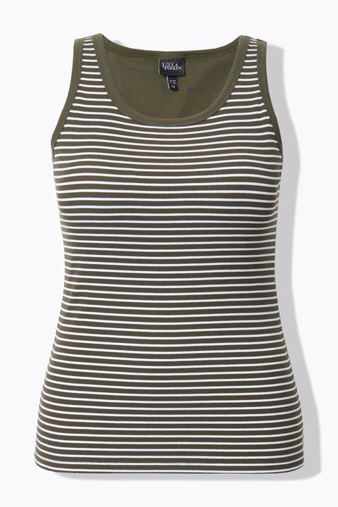 Actual product image Ulla Popken Striped Bra Tank (60)