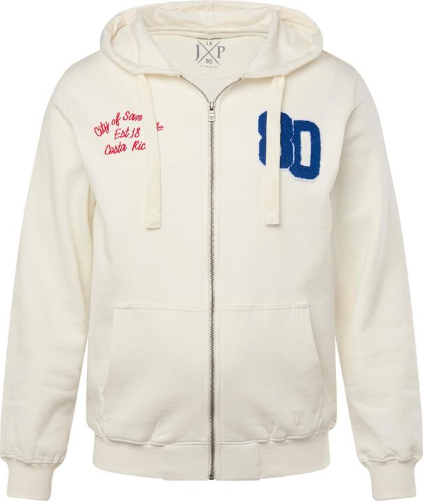 Immagine prodotto JP1880 Giacca con cappuccio, zip, applicazioni e tasca a marsupio, fino alla tg. 8XL (4XL)