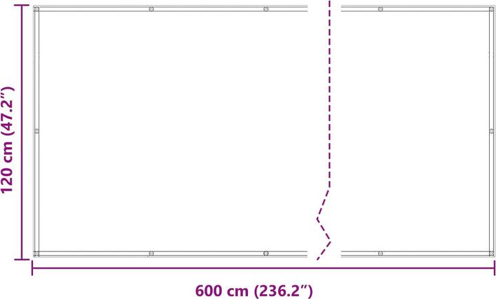 Actual product image vidaXL Balkonsichtschutz (600 cm)