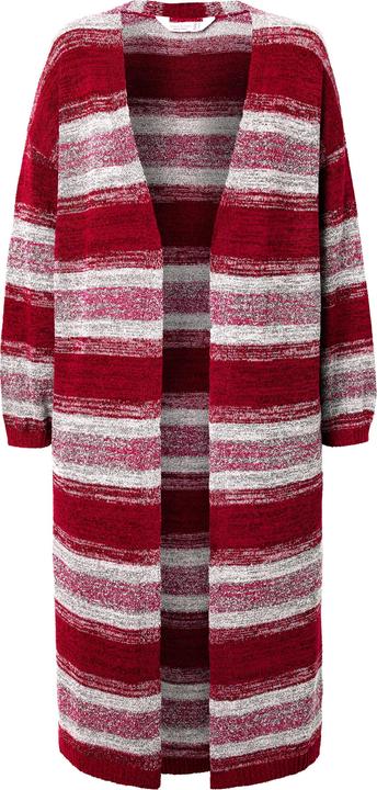 Image du produit Janet & Joyce Strickjacke, extra lang, offene Form, Blockstreifen (54)
