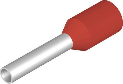 Actual product image Weidmüller Red bootlace ferrule,1sq.mm wire size