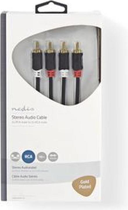 Actual product image Nedis Audio cable stereo 2x cinch plug (10 m, Cinch Cables)
