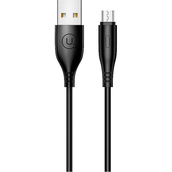 Usams Kabel U18 microUSB 2A Fast Charge 1m czarnyblack SJ268USB01 USSJ268 (1 m), USB Kabel