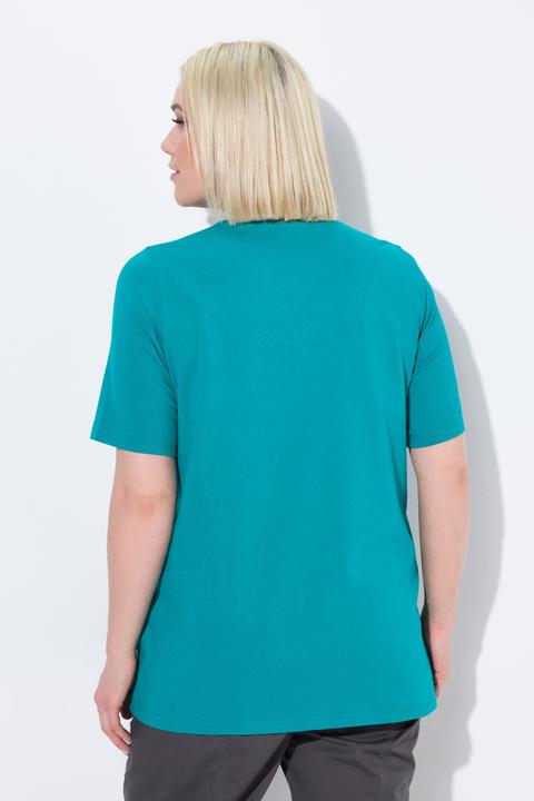 Produktbild Ulla Popken T-Shirt, A-Linie, Tunika-Ausschnitt, Halbarm (46, 48)