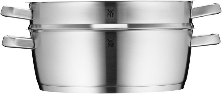 Produktbild WMF Bräter mit Dampfgareinsatz stahlgrau (Edelstahl, 28 x 20.20 cm)