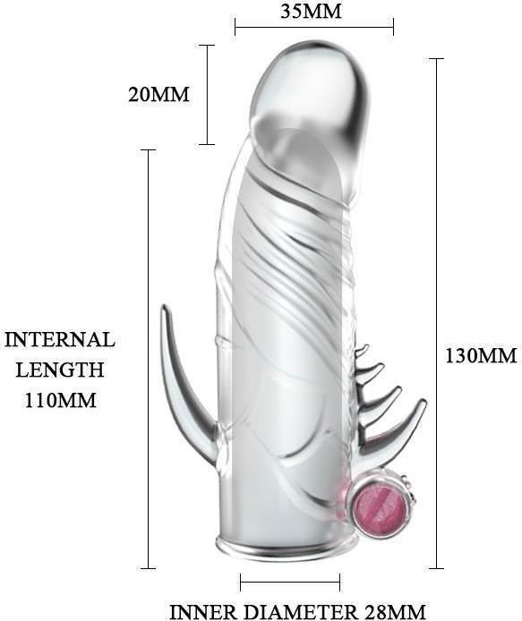 Produktbild Debra Penishülse mit Vibration Klar