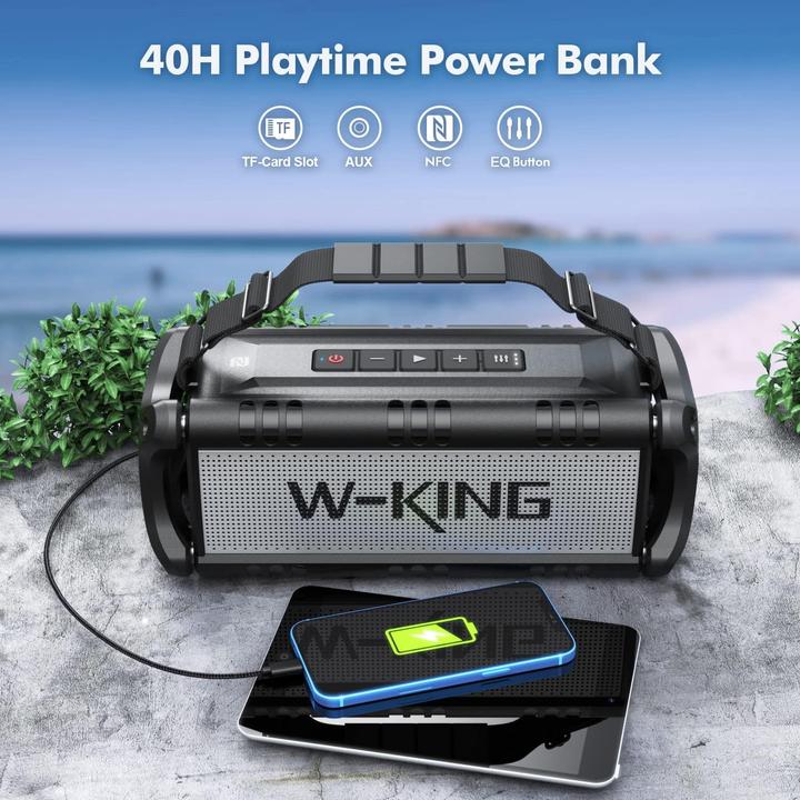 Actual product image W-king Bluetooth-Lautsprecher (40 h)