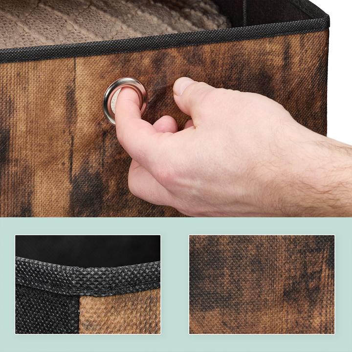 Actual product image Relaxdays 6x storage box (33 x 33 x 33 cm, 36 l)