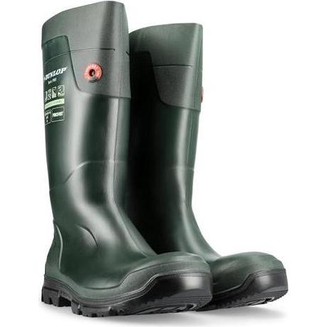 Magni, Sicherheitsschuhe, Sicherheits-Gummistiefel grün Dunlop "TerraPro" S5, Gr.44 (S5, 44)