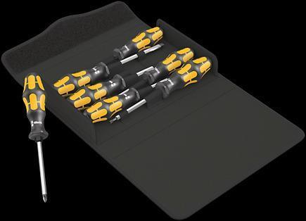 Actual product image Wera Kraftform 900/7 screwdriver set (Torx (TX), Phillipps cross recess (PH), Cross recess)