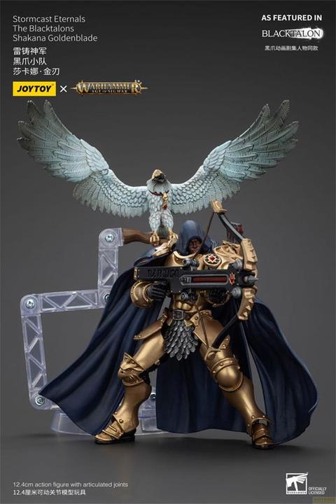 Produktbild Joy Toy Warhammer Age of Sigmar Actionfigur Stormcast Eternals The Blacktalons Shakana Goldenblade 20 cm