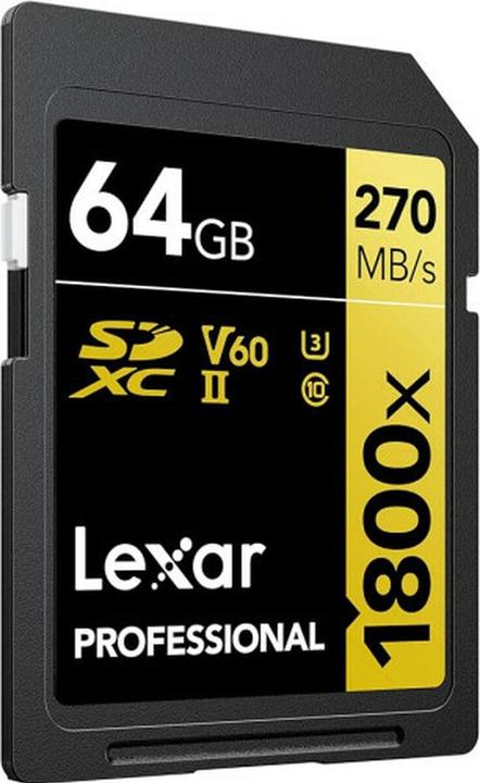 Actual product image Lexar Professional 1800x (64 GB, SDXC, U3, UHS-II)