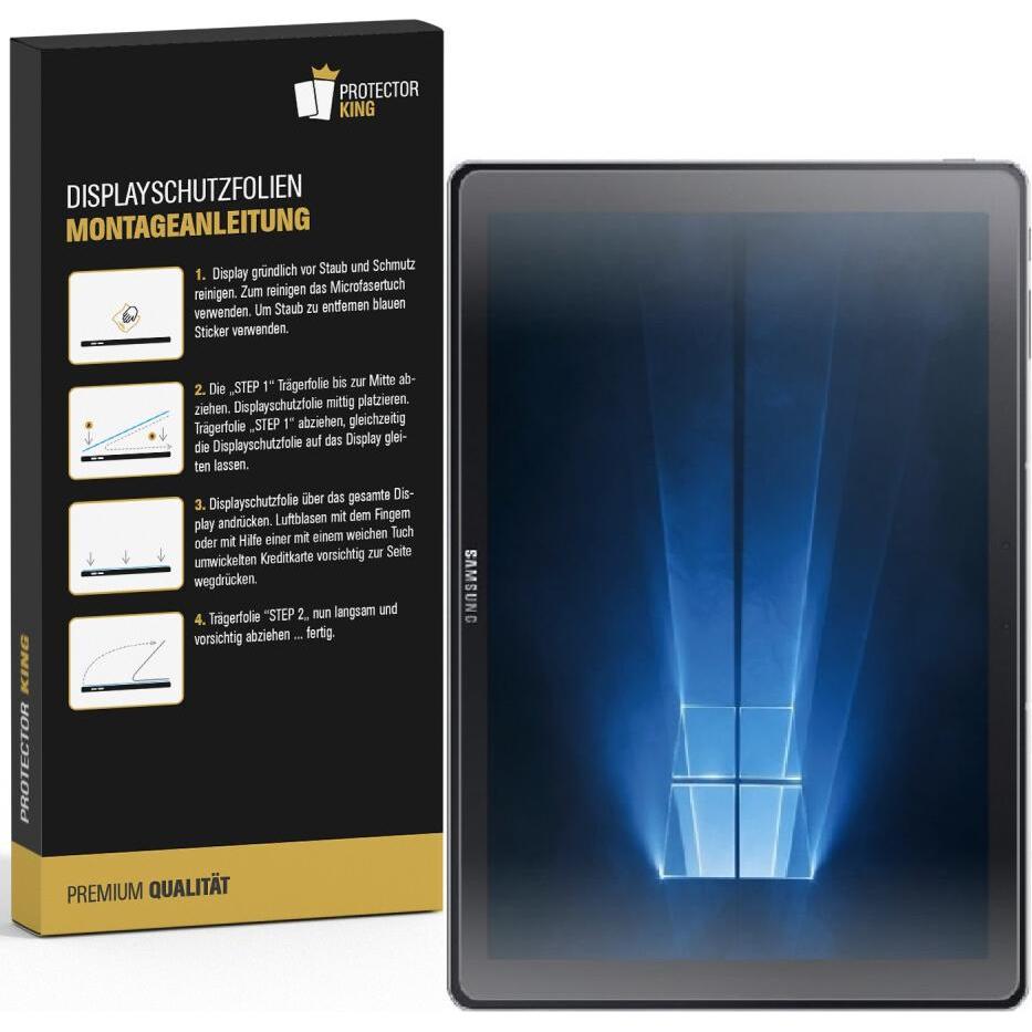 Protectorking 3x Panzerfolie Anti-Shock matt entspiegelt (3 Stück, Galaxy Tab Pro S), Tablet Schutzfolie