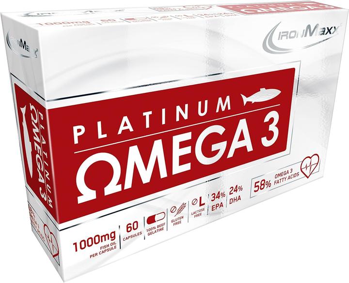 Actual product image IronMaxx Platinum Omega 3 (60 Piece, Capsules, 100 g)