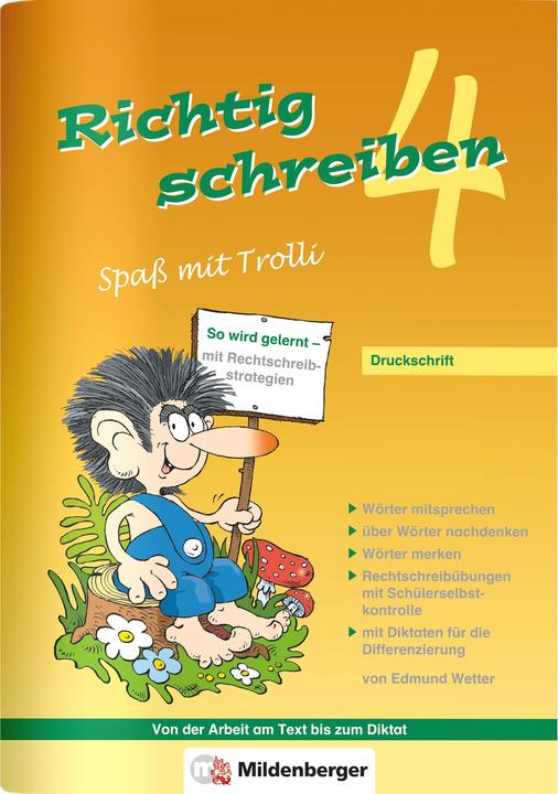 Produktbild Richtig schreiben - Spass mit Trolli 4 (Deutsch, Edmund, Wetter, 2022)