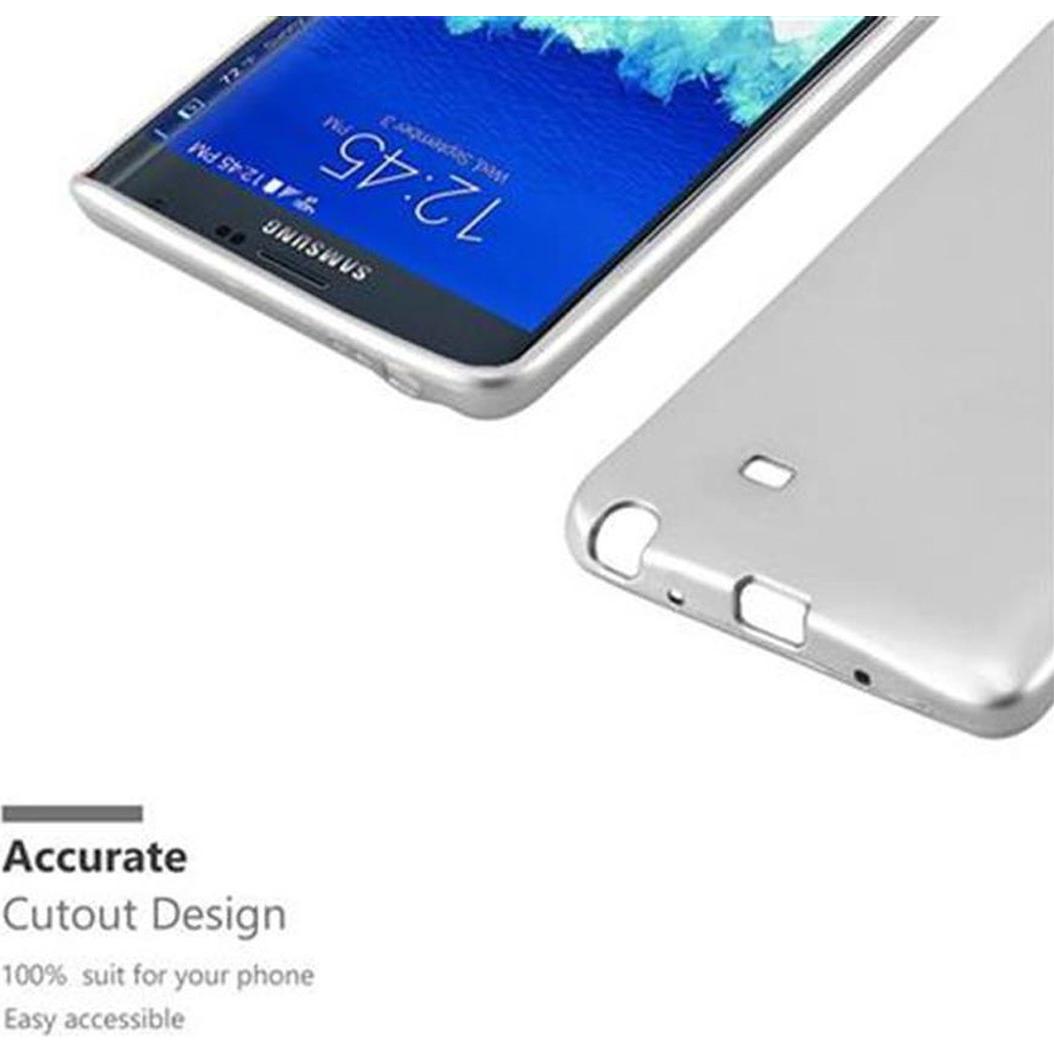 Thumbnail - Cadorabo TPU Matt Metallic Cover (Samsung Galaxy Note Edge), Smartphone Hülle, Silber