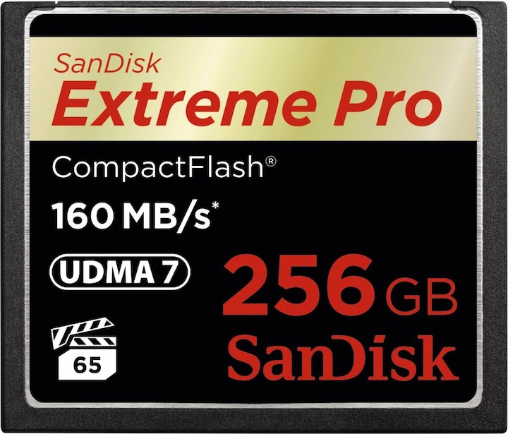 Actual product image SanDisk Extreme Pro Compact Flash (256 GB, CF)