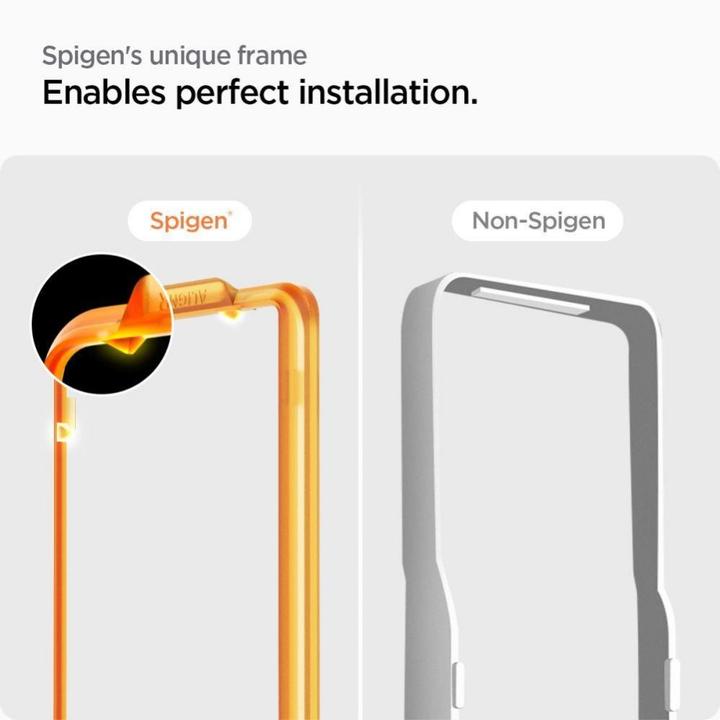 Actual product image Spigen ALM Glas.tR tempered glass for Samsung Galaxy S23 FE - 2 pcs. (2 pcs., Samsung Galaxy S23 FE)