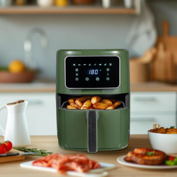 Produktbild Bergner Heissluft-Fritteuse 6.9 l 1800 W Grün