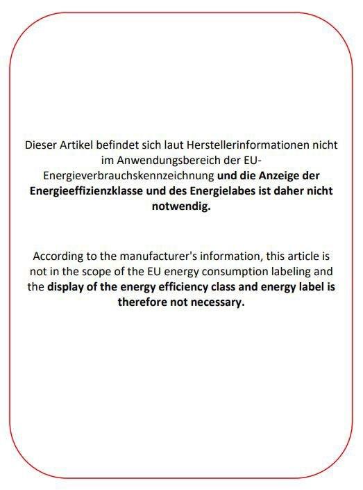 Energie-Label NEC MultiSync WD551, 139,7 cm (55 Zoll), IPS, 3840 x 2160 Pixel, 400 cd/m², 4K Ultra HD, Direct-LED (3840 x 2160 Pixel, 55")