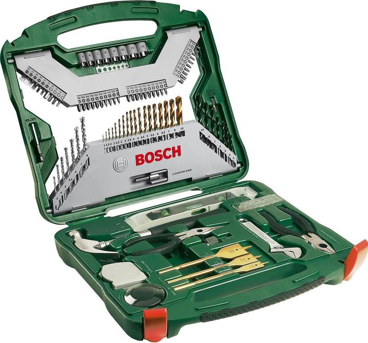 Produktbild Bosch Zubehör X-Line-Titanium Bohrer- und Schrauber-Set, 103-teilig (1 mm, 1.5 mm, 2 mm, 2.5 mm, 3 mm, 3.5 mm, 4 mm, 4.5 mm, 5 mm, 5.5 mm, 6 mm, 6.5 mm, 7 mm, 8 mm, 10 mm)