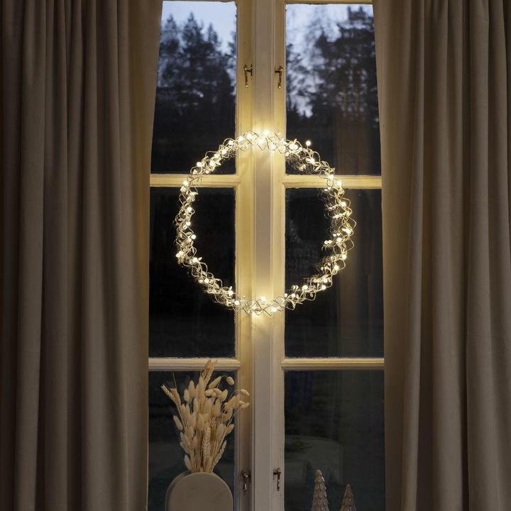 Produktbild Konstsmide LED Metallkranz silberfarben