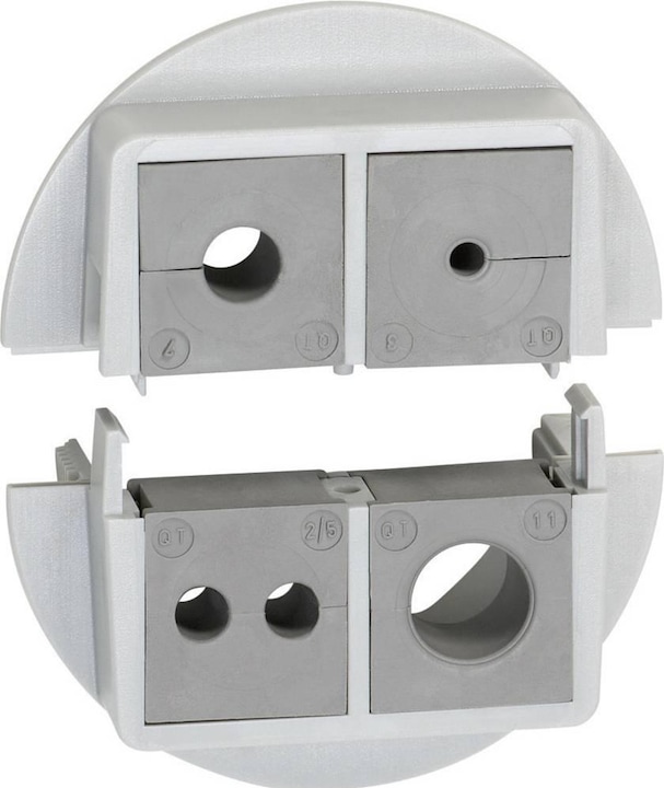 Immagine prodotto Icotek QVT 50/4 Pressacavo divisibile in policarbonato Grigio 1 pz. (Foro cavo)