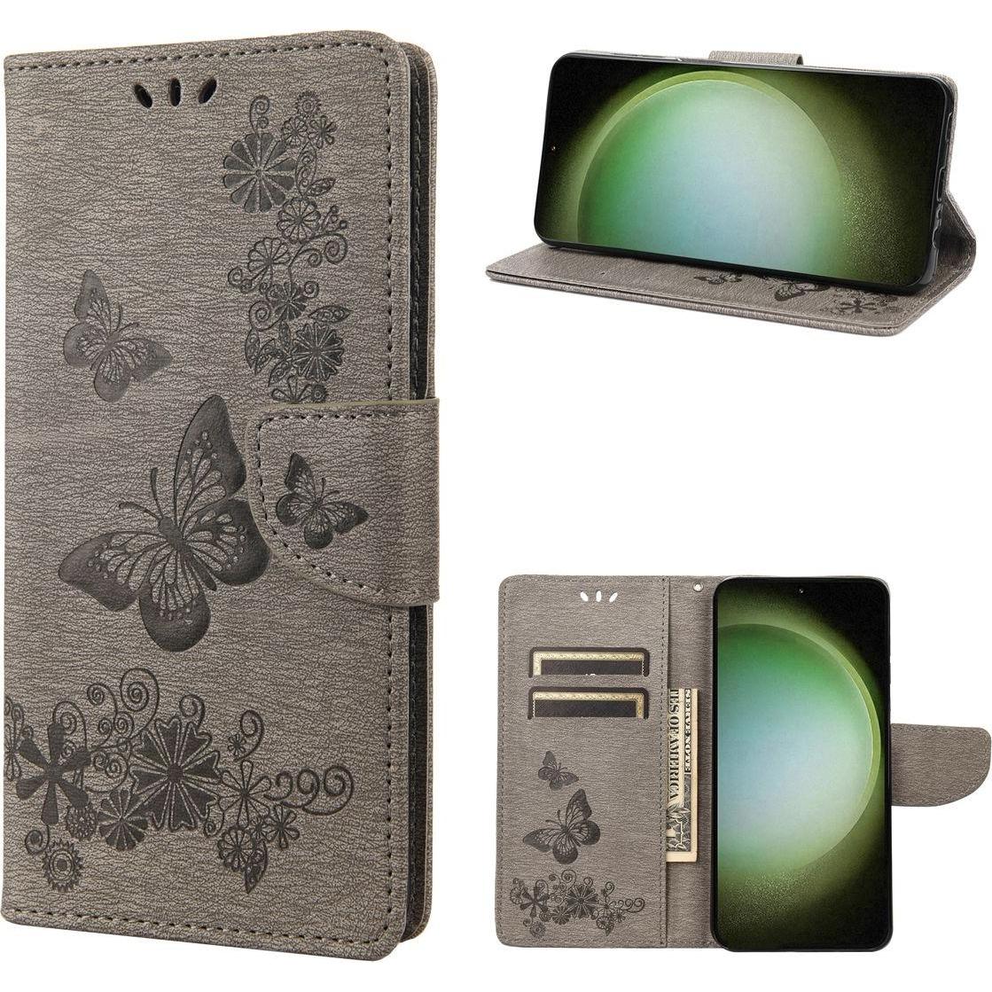 König Design Hülle Handy Schutz für Samsung Galaxy S23 Plus Ultra Case Cover Tasche Wallet (Samsung Galaxy S23 Ultra), S...