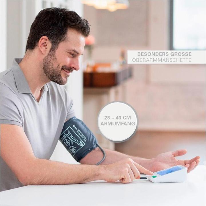Actual product image Medisana BU 584 connect Upper arm blood pressure monitor large cuff 23-43 cm