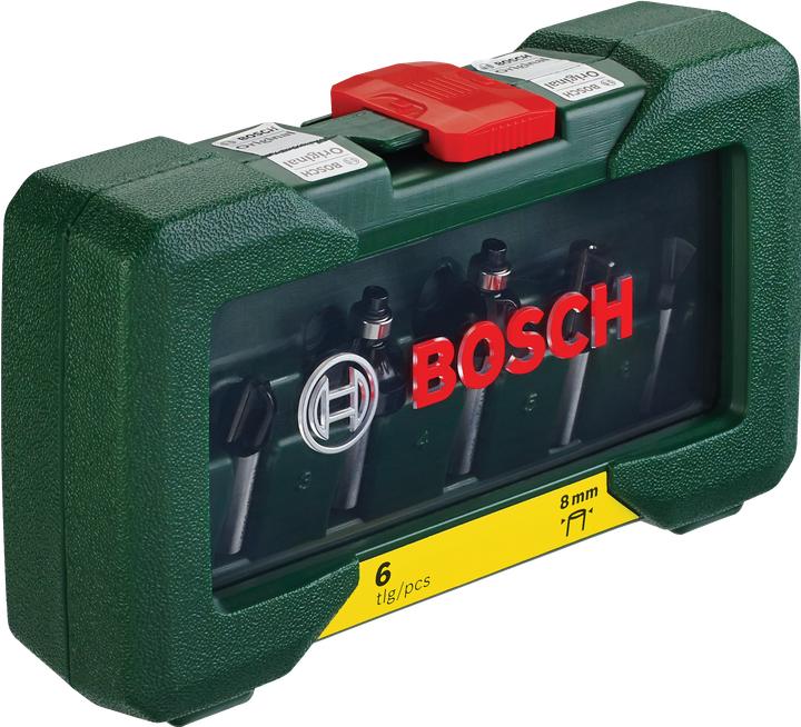 Produktbild Bosch Zubehör HM-Fräser-Set mit 8 mm Schaft, 6-teilig