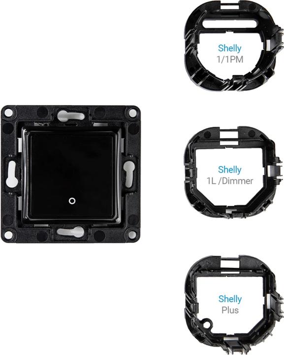 Actual product image Shelly Wall switch 1 - black
