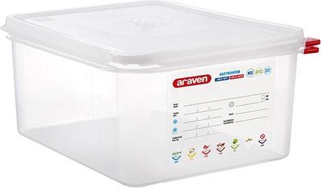 Actual product image Araven Beholder lufttaet L32.5xW26.5xH15cm 1/2GN 10ltr polypropylene låg clear,1 pcs (10 l)