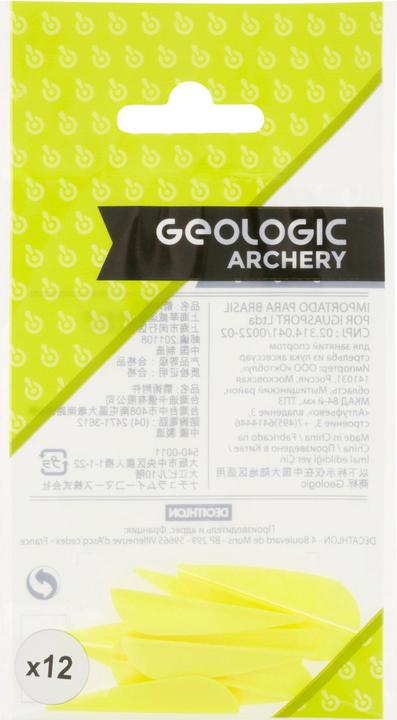 Actual product image Geologic Feather archery 12-pack
