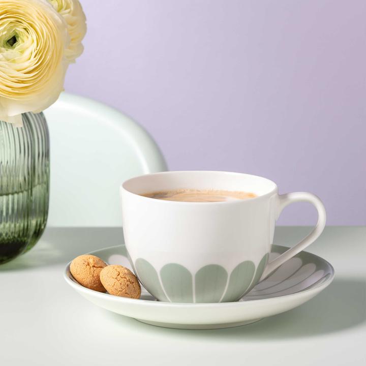 Produktbild Villeroy & Boch Fleur Couleur Kaffeetassen mit Untertassen (160 ml, 6 x)