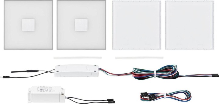 Immagine prodotto Paulmann Set base di piastrelle quadrate LumiTiles (RGBW, 1 cm, Interno)