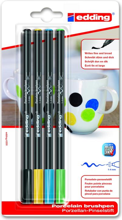 Immagine prodotto Magni Penna a pennello in porcellana 4200 Set da 4 1-4 mm (Ordinati, 4 mm, 4 x)
