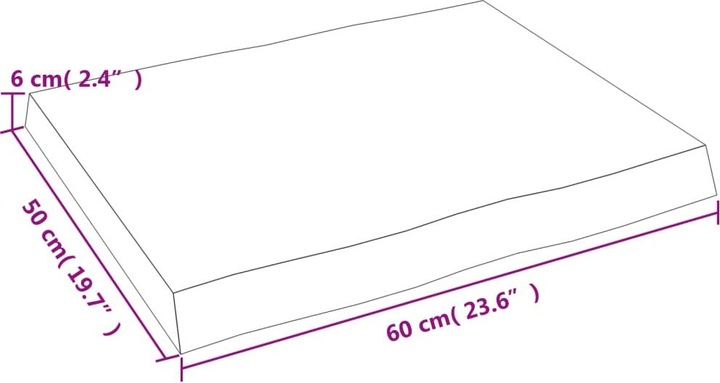 Actual product image VidaXL Nili (60 x 50 x 6 cm)