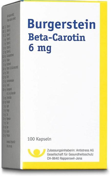 Immagine prodotto Burgerstein Beta carotene (100 pz., Pillole, 37 g)