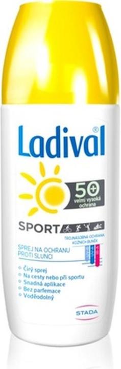 Actual product image Ladival Sport Protective Transparent Spray for Athletes SPF 50+ 150 ml (Sun spray, SPF 50+, 150 ml)