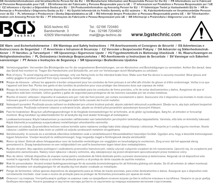Immagine prodotto BGS Pinze per piegare i tubi (10 mm)