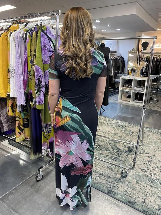 Actual product image Desigual Watercolor Floral Fitted Dress (XS)