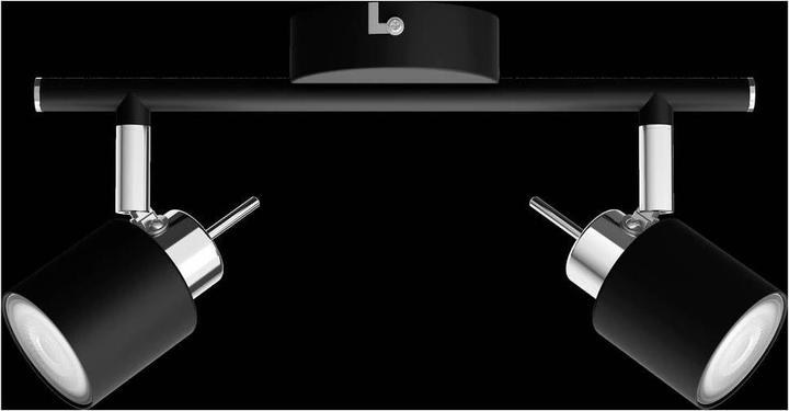 Actual product image Philips Meranti Spotlight 2 Spot Svart (GU10)