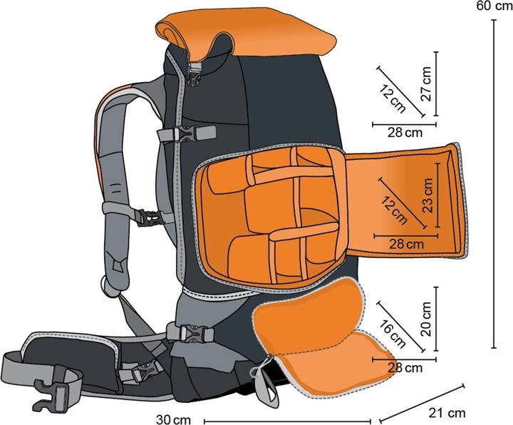 Produktbild mantona elementsPro 40 orange (Fotorucksack, 14 l)