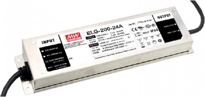 Immagine prodotto MeanWell Driver LED ELG-200-24A-3Y, 24 V, 200W, monocolore