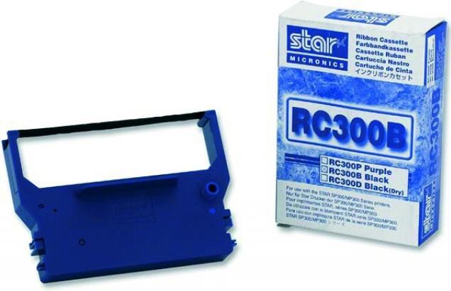 Produktbild Star Micronics 80981611 RC300B Farbband Nylon passend für SP300 1,6 Millionen Zeichen, Schwarz
