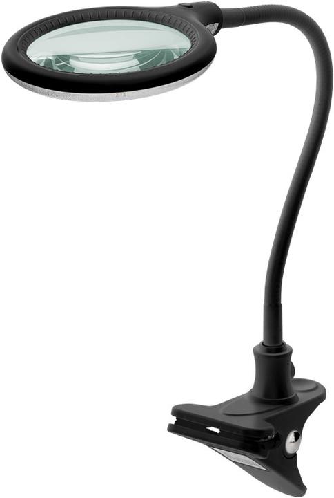 Goobay LED-Klemm-Lupenleuchte, 6 W, schwarz (480 lm)