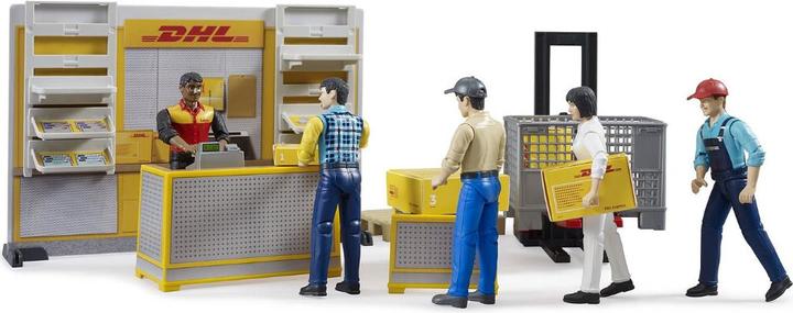 Produktbild Bruder DHL Shop mit Handhubstapler