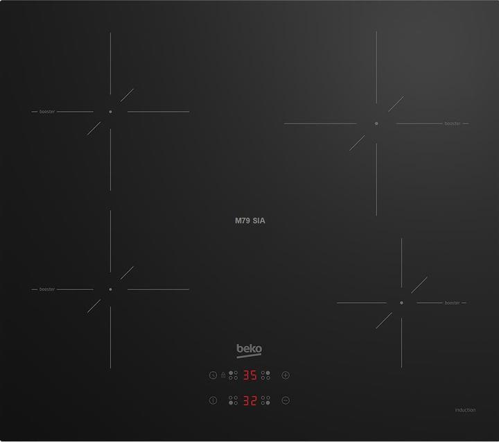Beko HII64400SMT hob Black Built-in Zone induction hob 4 zone(s)